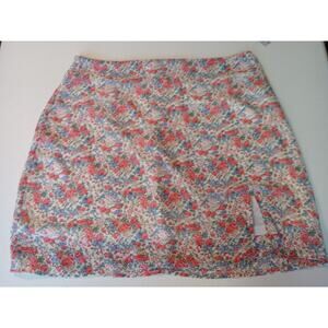 90's Windsor coquette skirt size L pink floral cottagecore.